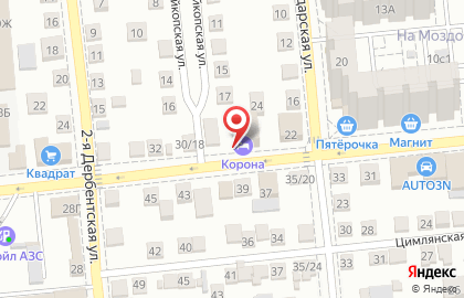 Гостиничный комплекс Корона в Астрахани на карте