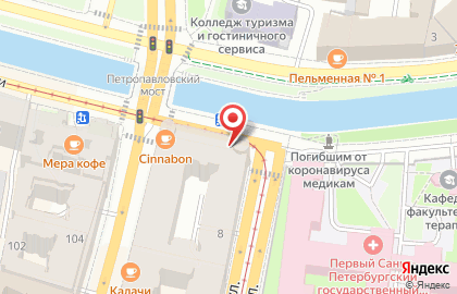 Мини-маркет В7 на Петропавловской улице на карте