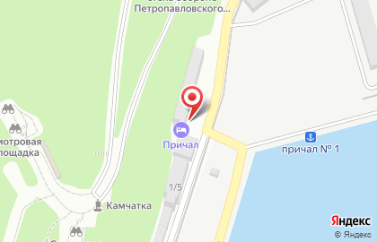 Хостел Причал в Петропавловске-Камчатском на карте