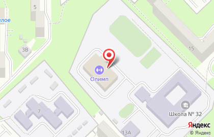 Физкультурно-оздоровительный комплекс Олимп в Первомайском районе на карте