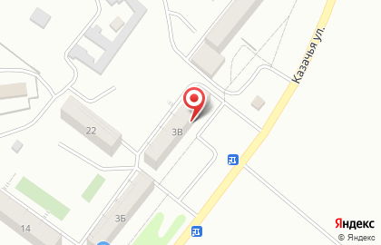 Супермаркет на Казачьей улице на карте