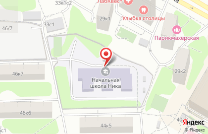 Школа Ника в Москве на карте
