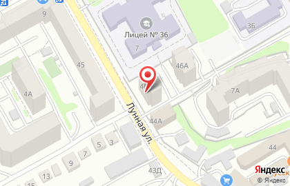 Юридическая компания Академия Личных Финансов на Лунной улице на карте