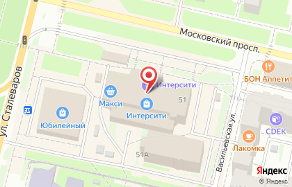 Сеть семейных кафе и ресторанов Чикибамбони на Московском проспекте на карте
