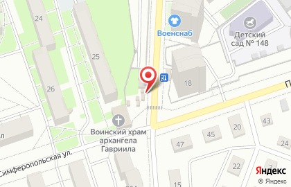 Киоск по продаже фруктов и овощей на Симферопольской улице на карте