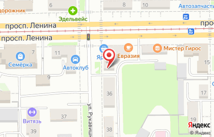 Служба доставки ДПД на проспекте Ленина на карте