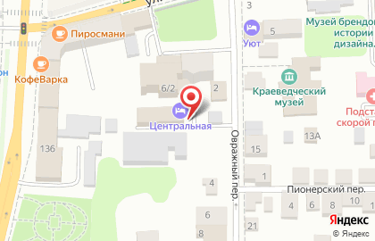 Гостиница Центральная в Москве на карте