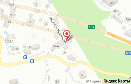 Продуктовый магазин в Сочи на карте