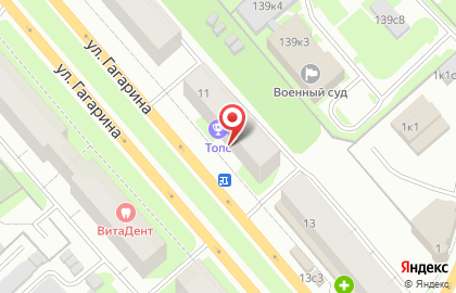 Клуб настольного тенниса Топс на карте