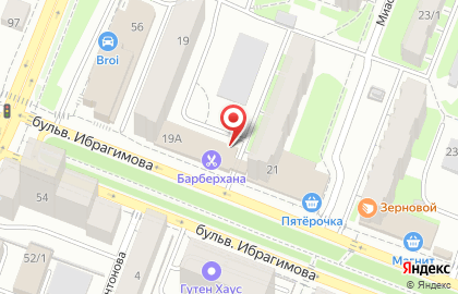 Фазенда на бульваре Ибрагимова на карте