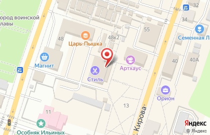 Бар в Луге на карте