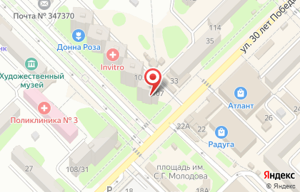 Элефант в Ростове-на-Дону на карте