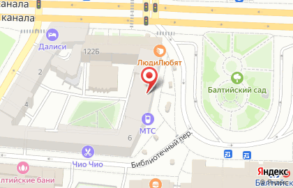 Автошкола Фина на метро Балтийская на карте