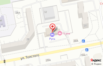 Гостиничный комплекс Русь в Центральном районе на карте