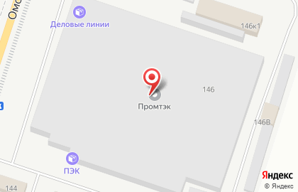 Транспортно-экспедиторская компания Деловые Линии на Омской улице на карте