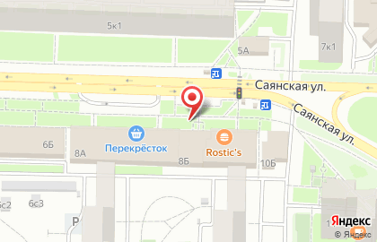 Избенка на Саянской улице на карте