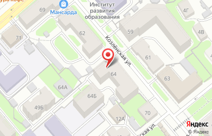 Туристическое агентство Колибри на Козлёнской улице на карте