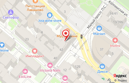 ДОМ ПОСУДЫ в Петроградском районе на карте