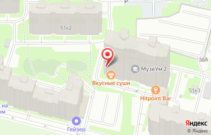 Магазин суши Вкусные суши на Комендантском проспекте на карте