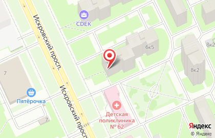 Служба экспресс-доставки Сдэк на проспекте Большевиков на карте