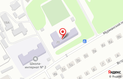 Детский сад Лучики №2 в Мурманском переулке на карте