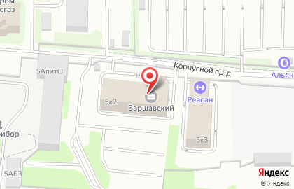 Торговая компания Гломако на Варшавской улице на карте