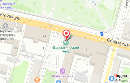 Тверской областной академический театр драмы на карте