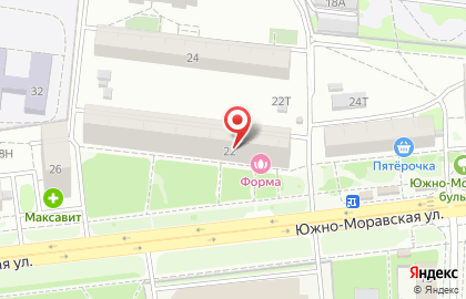 Зоосалон Зоостиль на Южно-Моравской улице на карте
