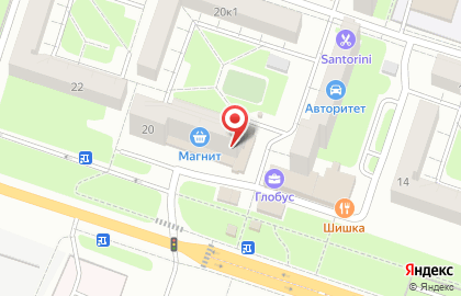 Продовольственный магазин Брянскснабсервис в Советском районе на карте