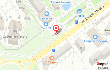 Сотовая компания МТС на улице Стара Загора на карте