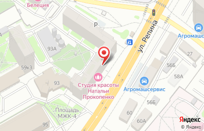Магазин у дома Бристоль на улице Репина на карте