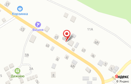 Продовольственный магазин Парус на Центральной улице на карте