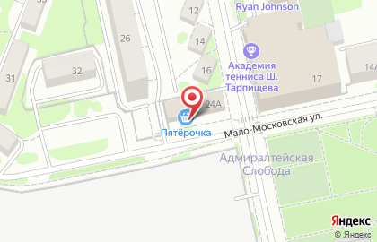 Хостел Слобода на Мало-Московской улице на карте