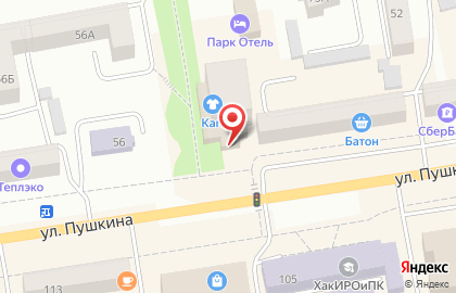 Торговый центр Панорама на улице Пушкина на карте