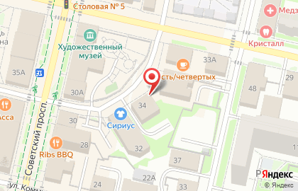 Салон связи МТС на Советском проспекте на карте