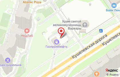 АЗС Газпромнефть в Санкт-Петербурге на карте