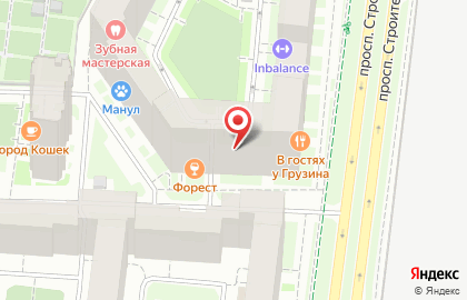 Зооветцентр Манул на метро Улица Дыбенко на карте
