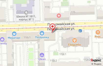 Магазин нижнего белья и чулочно-носочных изделий на Первомайской, 110 на карте