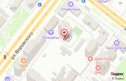 Торговая компания TianDe на улице Воровского на карте