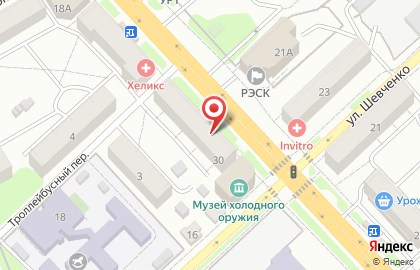 Фирменный магазин Ермолино на улице Дзержинского на карте