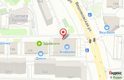 Магазин фастфудной продукции на Вешняковской улице на карте