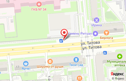 Киоск по продаже кондитерских изделий на площади Карла Маркса на карте