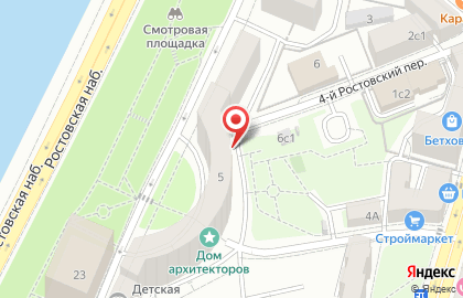 ОДС Учреждение по эксплуатации высотных административных и жилых домов, ГБУ на Ростовской набережной на карте