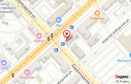 Пиццерия ПиццаЁлы на Рабоче-Крестьянской улице на карте