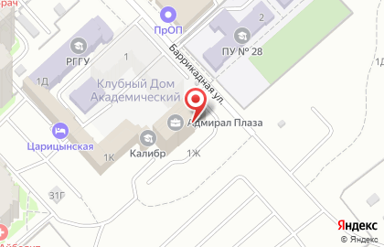 Волгоградский филиал Банкомат, РоссельхозБанк на Баррикадной улице на карте