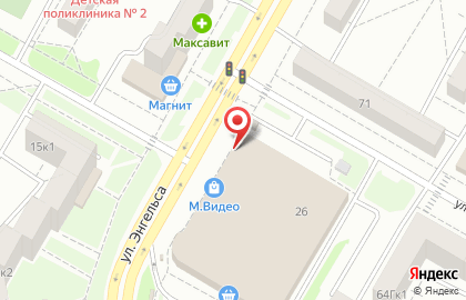 Салон сотовой связи МТС на улице Фридриха Энгельса на карте