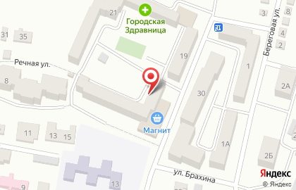 Супермаркет Магнит на Красногвардейской улице на карте
