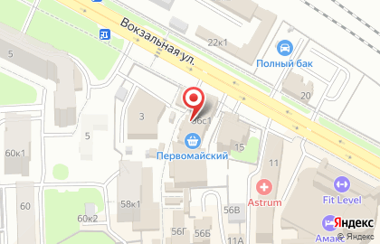 Киоск молочной продукции Амка на Первомайском проспекте на карте