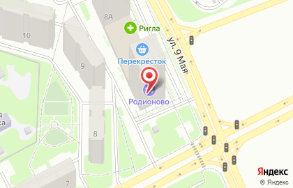 Перекресток в Химках на карте