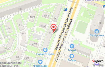 Стоматология Дантист на проспекте Михаила Нагибина на карте